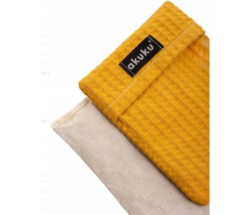 Akuku Termofor z Pestkami Wiśni 13x16 cm Yellow