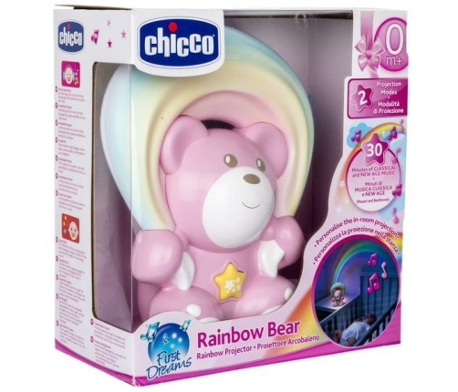 Chicco Rainbow Bear lācītis projektors Pink