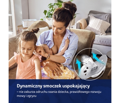 Lovi Harmony Smoczek Silikonowy Dynamiczny 0-3 m 22/905 Boy 2 Szt.