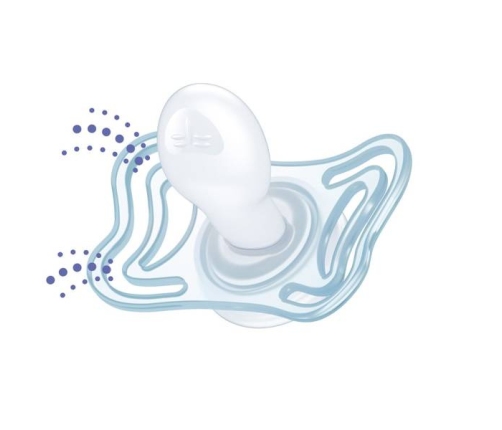 Chicco PhysioForma Light Smoczek Uspokajający Silikonowy Lumi 2szt. 2-6m