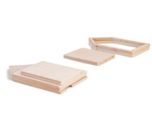 Babai Drewniana Zabawka Domek Dla Lalek z Magnes Rozmiar L Naturalny