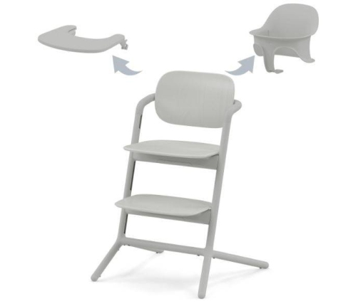 Cybex Lemo Krzesełko do Karmienia 3w1 + Komfortowa Wkładka Suede Grey