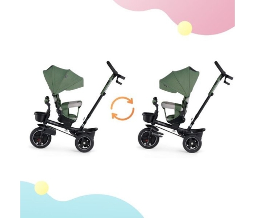 Детский трехколесный велосипед Kinderkraft Spinstep 5in1 Platinum grey