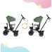 Детский трехколесный велосипед Kinderkraft Spinstep 5in1 Platinum grey
