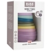 Bibs Wooby Tower Wieża Dwustronna Wielofunkcyjna z Grzechotką Bright Rainbow