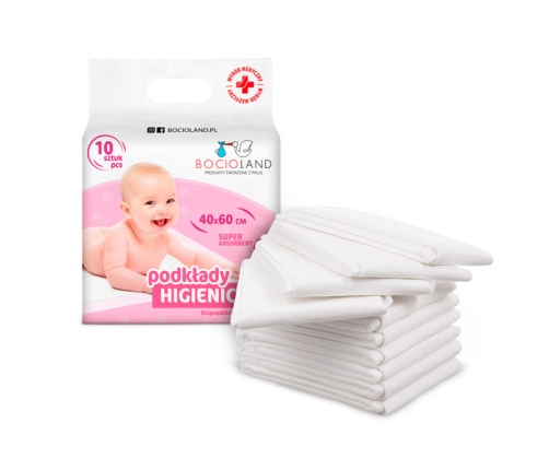 Bocioland Podkład Jednorazowy 40x60 cm op 10 szt BOC0150