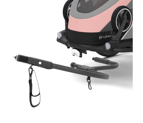 Cybex Zeno Bike Light Pink Спортивная коляска для бега Лыж - Велосипедный прицеп 4in1