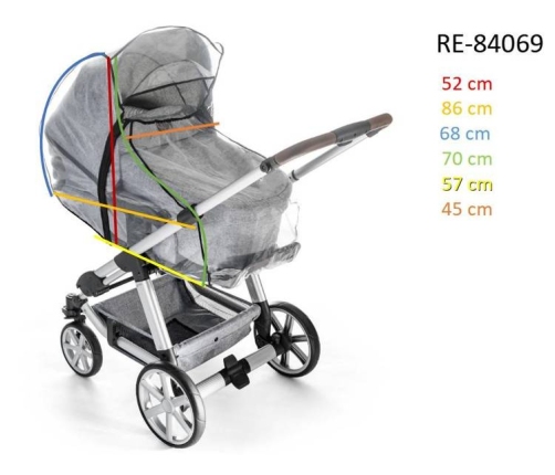 Reer Folia Przeciwdeszczowa Na Gondolę, Spacerówkę 2w1