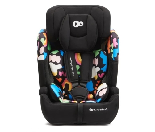 Kinderkraft Comfort Up I-Size Fotelik Samochodowy 9-36 kg Happy Shapes