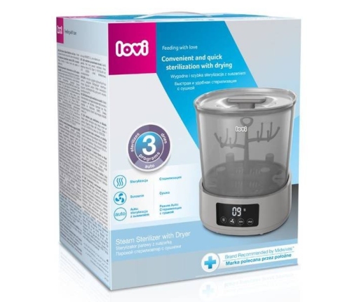 Lovi Elektryczny Sterylizator Parowy z Suszarką 12/209