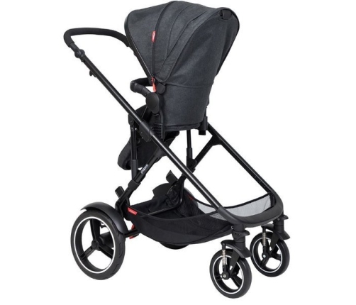 Phil&Teds Voyager Wózek Spacerowy Bliźniaczy  Czarny