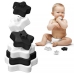 Baby in World Wieża Silikonowa Gwiazdy Black and White