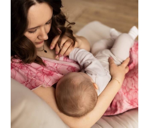 Eevi Emily Koszula Ciążowa Różowa w Kwiaty Rozmiar XXL