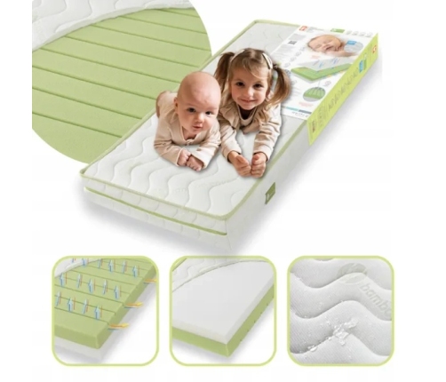 Fiki Miki Materac 90x200 Pianka Hr Wysokoelastyczny Średnio Twardy H3 H2 200x90 Vera