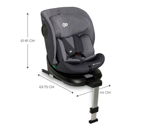 Kinderkraft I-360 I-size Fotelik Samochodowy 0-36 kg Grey