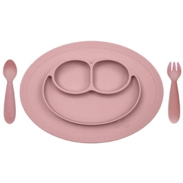 EZPZ Komplet Naczyń Silikonowych Mini Feeding Set Pastelowy Róż EZPZ Komplet Naczyń Silikonowych Mini Feeding Set Pastelowy Róż