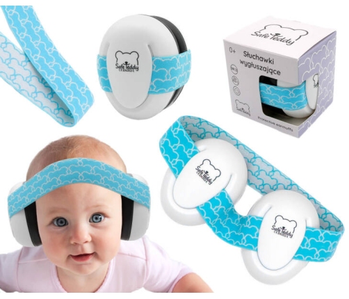 Safe Teddy Słuchawki Wygłuszające Dla Dzieci i Niemowląt 0 msc+ Niebieski