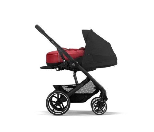 Cybex Balios S Lux Moon Black 2023 + Cybex Aton B2 i-Size + Cybex One base Детская коляска 4 в 1