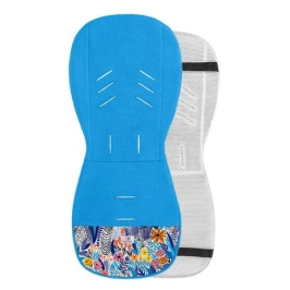 Simple Wool Wkładka Termoaktywna Antypotowa Do Wózka Turkusowe Kwiaty