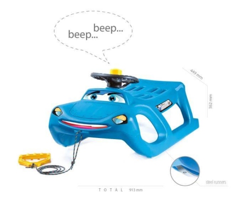 Prosperplast Zigi-Zet Steering Sanki z Kierownicą Niebieskie