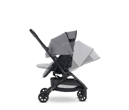 Mini by Easywalker Buggy Turn Kompaktowy Wózek Spacerowy z Obrotowym Siedziskiem 360 Soho Grey