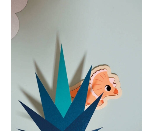 Janod Drewniane Puzzle Progresywne 4 układanki 2, 3, 4 i 5 elementów 18 m+ Dinozaury