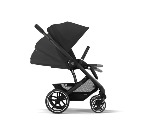 Cybex Balios S Lux Moon Black 2023 + Cybex Aton B2 i-Size + Cybex One base Детская коляска 4 в 1