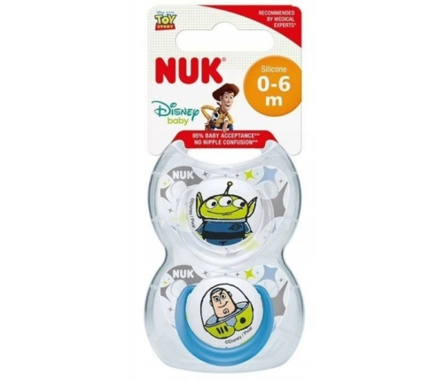 NUK Smoczek Uspokajający Silikonowy 0-6m-cy TRENDLINE TOY STORE 2szt./box