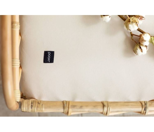 Poofi Prześcieradło Organic&Color 60x120 Latte PF 636