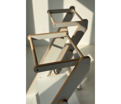 Baby Wood Kitchen Helper Składany Oliwkowy