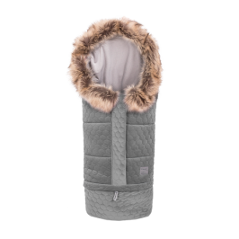 X-Lander X-Cuddle Velvet Silver Bērnu ratu guļammaiss