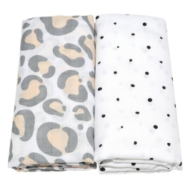 Motherhood Otulacze Muślinowe Bawełniane Premium 100x120cm 2 szt. Ocelot Łososiowy Motherhood Otulacze Muślinowe Bawełniane Premium 100x120cm 2 szt. Ocelot Łososiowy