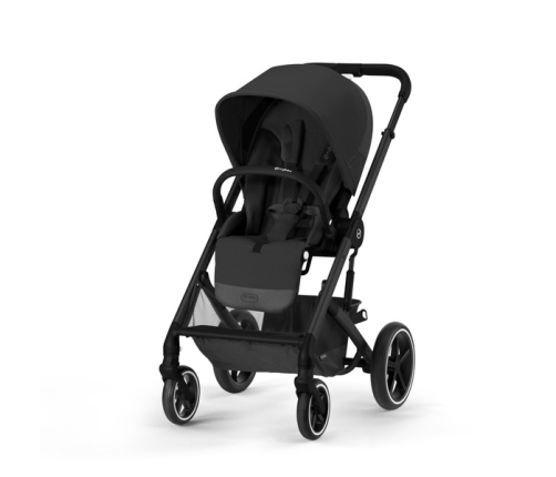Cybex Balios S Lux Moon Black 2023 + Cybex Aton B2 i-Size + Cybex One base Детская коляска 4 в 1