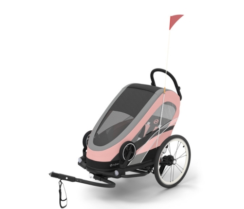 Cybex Zeno Bike Light Pink Спортивная коляска для бега Лыж - Велосипедный прицеп 4in1