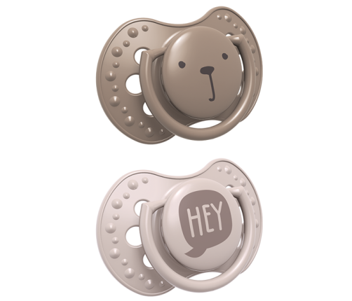 Lovi Smoczek silikonowy dynamiczny 0-3m 2szt. Hey Girl 22/885