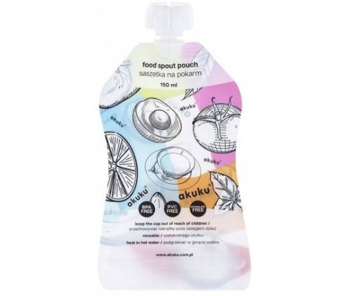 Akuku Saszetki Wielorazowe Na Pokarm A0056