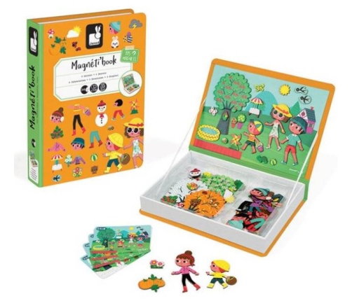 Janod Magnetibook Magnetyczna Układanka 4 Pory Roku