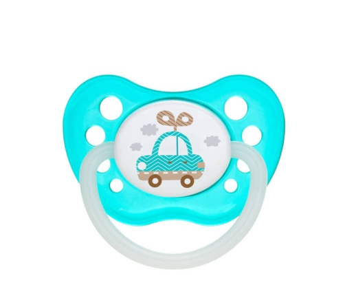 Canpol Babies Smoczek Uspokajający Silikonowy Ortodontyczny 0-6 m-cy Toys Mix Kolorów