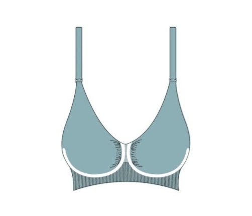 Carriwell Bezszwowy Biustonosz Do Karmienia Z Koronką S Box 3060  Niebieski