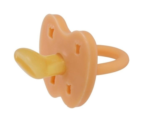 Hevea Anatomiczny Smoczek Kauczukowy 0-3 Cantaloupe