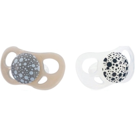 Twistshake Smoczek Uspokajający 6m+ Biało/Szare
