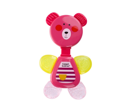 Canpol Babies Grzechotka Z Gryzakiem Wodnym - Miś 1 szt. Mix Kolorów