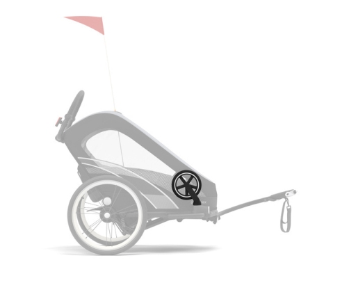 Cybex Zeno Bike All Black Спортивная коляска для бега Лыж - Велосипедный прицеп 4in1