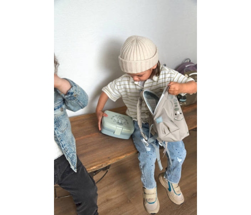 Lassig Zestaw Na Lunch Lunchbox + Butelka Tritanowa Bidon 460ml About Friends Dinozaur