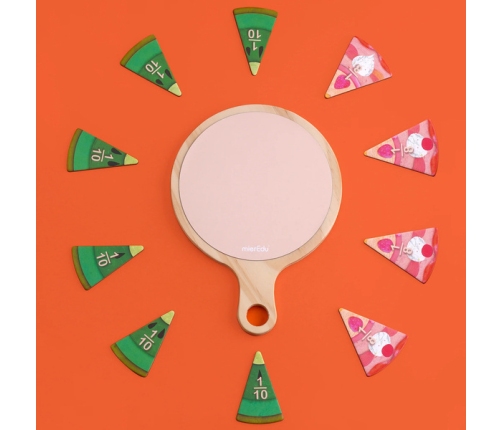 MierEdu Yummy Food ME338 Układanka Matematyczna Do nauki Ułamków