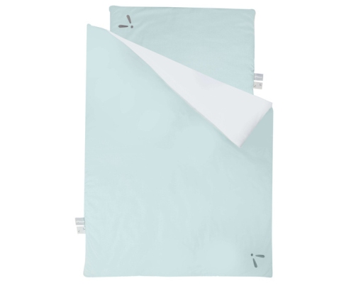 Piapimo SleepSweet Pościel Dziecięca z Wypełnieniem Dwustronna 80 x 100 cm Zielony i Szary