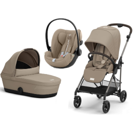Cybex Melio Almond Beige + Cloud G I-Size Bērnu rati 3in1