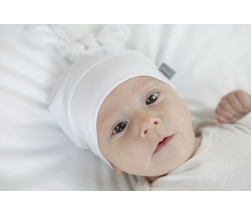Piapimo Kolekcja CuteSuit Czapeczka Bawełniana Rozmiar 0-1 Biała