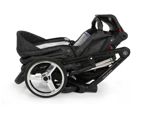 Kunert Molto Premium Black Bērnu rati 2in1