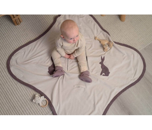 Lodger Polarowy Wielofunkcyjny Otulacz Do Fotelika Samochodowego Szary Fleece Drizzle